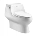 Skirted One-Piece Toilet with Concealed Trapway, Seamless Design, Effortless Cleaning
