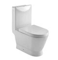 Slim Design Elongated Toilet, Narrow Tank for Small Bathroom, Space-Saving & Stylish